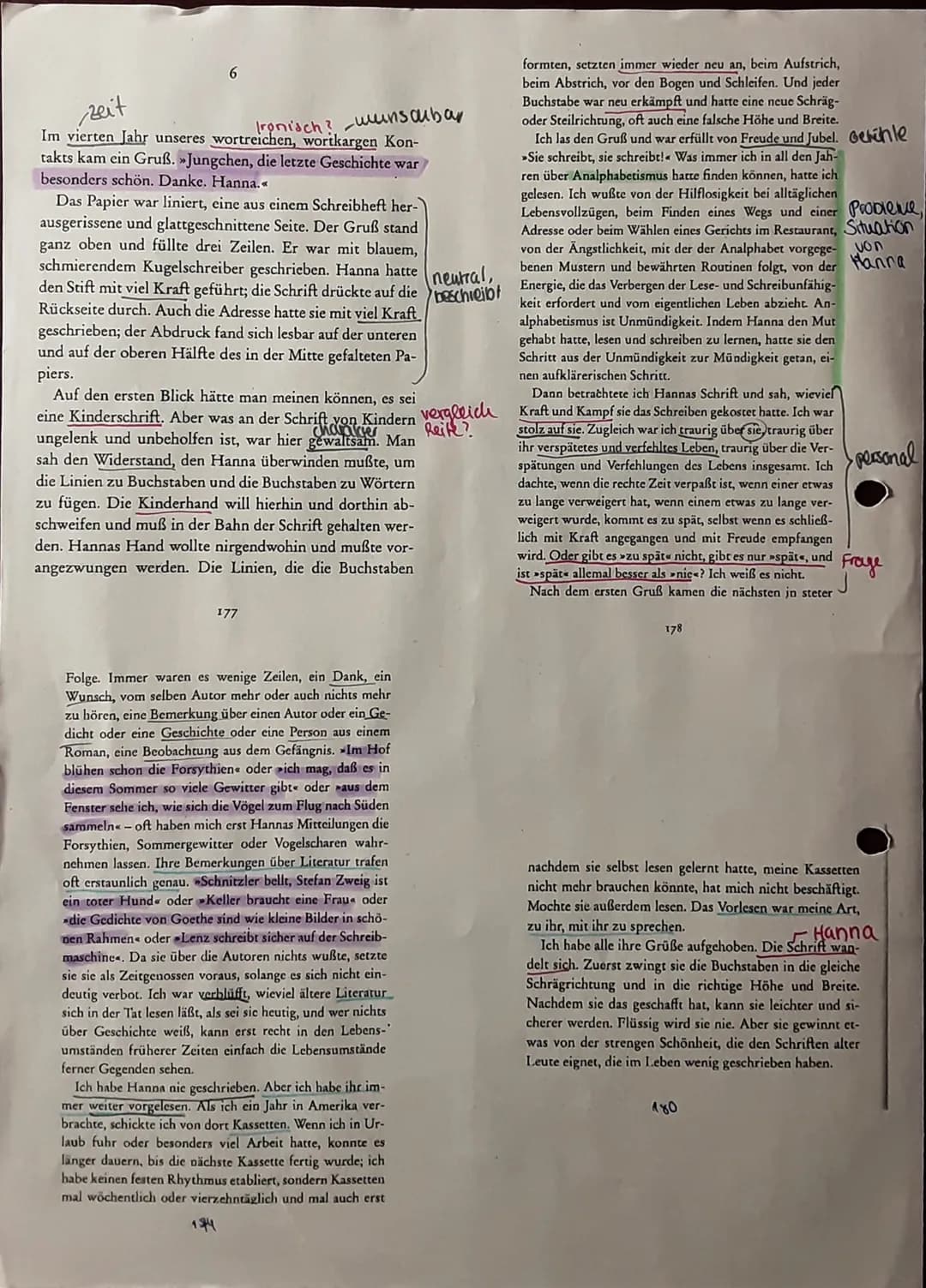 veit,
Michael,
Hanna
Q1 D LK 1
4. Klausur, Schuljahr 2020/2021
Reihe: Bernhard Schlink - Der Vorleser
Aufgabenstellung:
1. Analysiere den vo