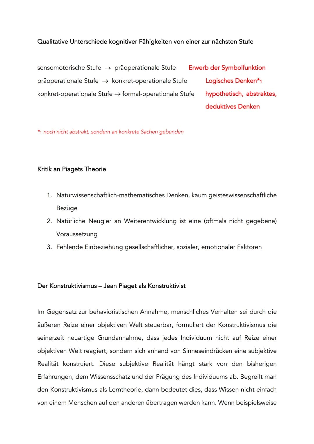 Kinder denken anders (als Erwachsene)
in Bezug auf Mengen-/Massen-/Volumeneigenschaften von Objekten
(mathematisch) unlogisch
●
Die Theorie 