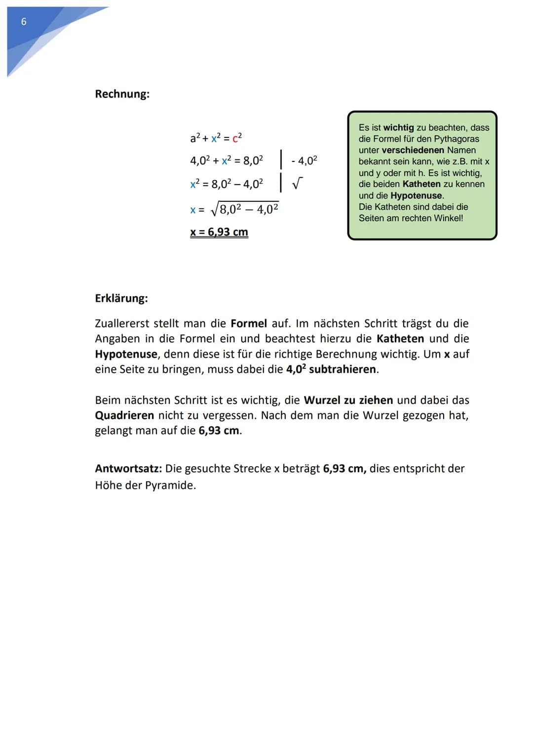 Satz des Pythagoras
in räumlichen Körpern
Dis
Makarios Dimerli
Name: Makarios Dimerli
Fach: Mathematik
Klasse: 9a
Datum: 19.01.2023  Einleit