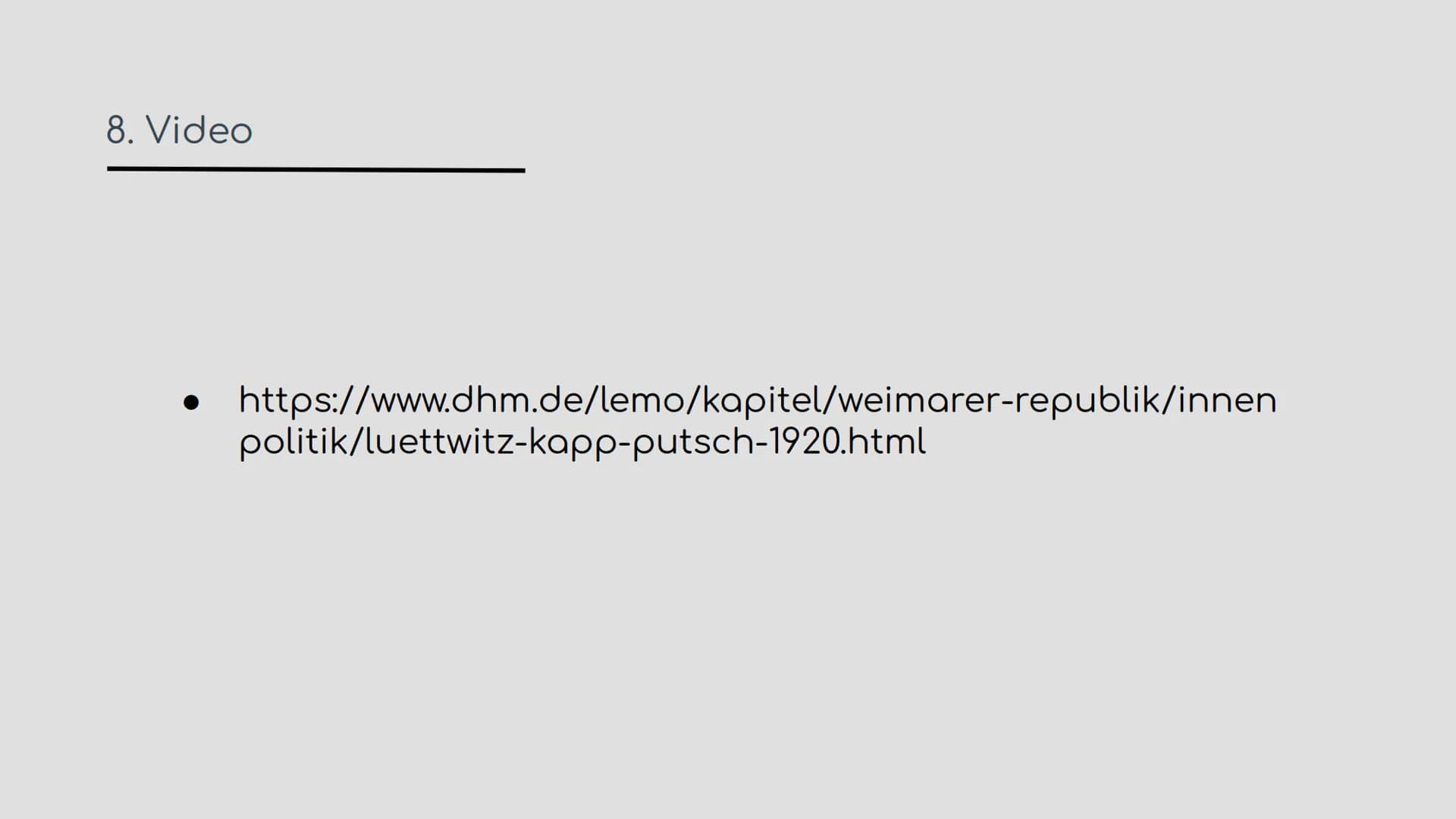 1111 falt!
Kapp-Lüttwitz-Putsch
Wer weiter geht
wird erschossen
„Der Kapp-Lüttwitz-Putsch hat die Lage der Weimarer
Republik nur verschlecht