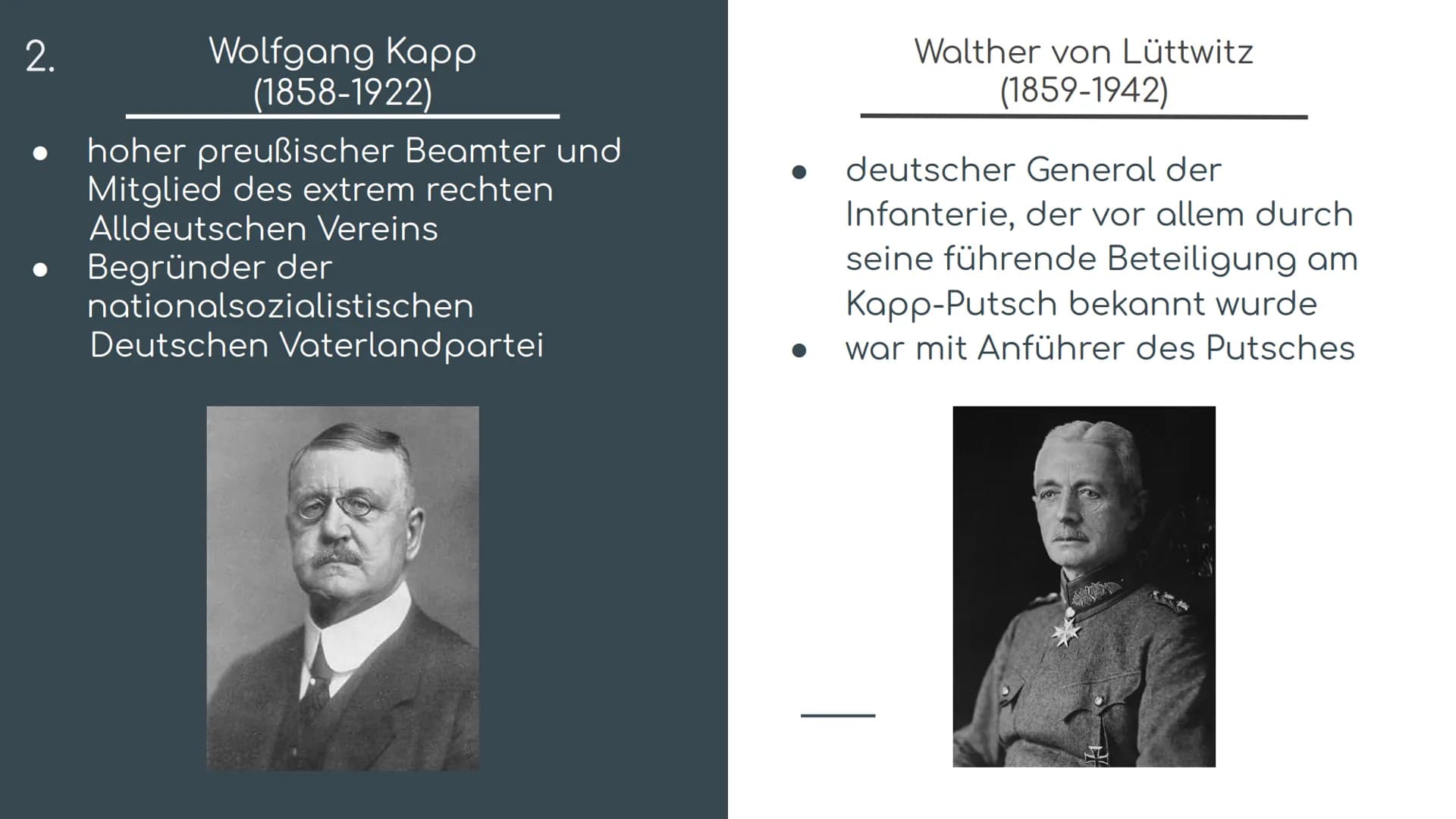 1111 falt!
Kapp-Lüttwitz-Putsch
Wer weiter geht
wird erschossen
„Der Kapp-Lüttwitz-Putsch hat die Lage der Weimarer
Republik nur verschlecht