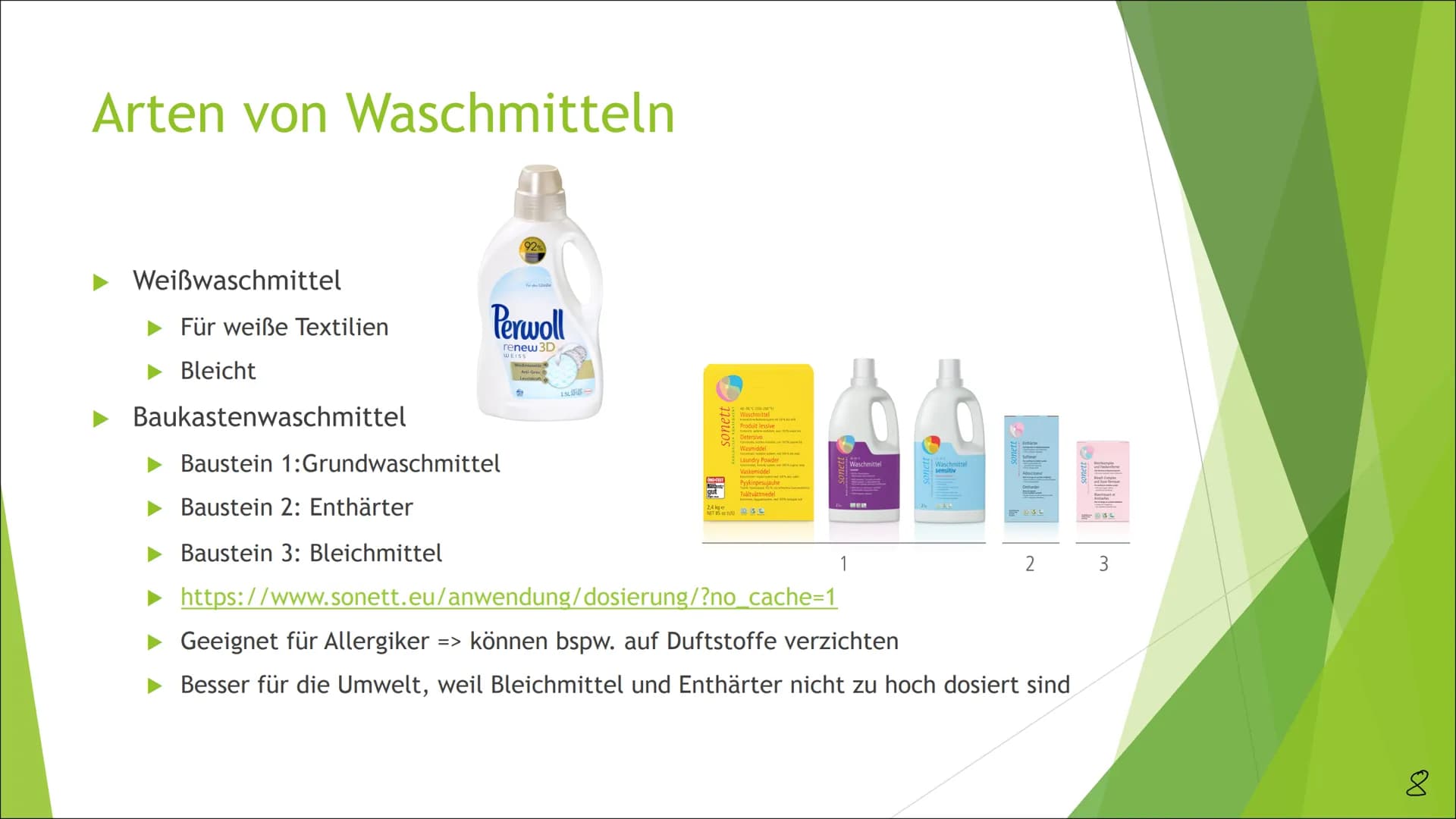 Tenside am Beispiel eines
modernen
Waschmittels
Chemie Q4, Jenny Krick, 04.03.2021
1 Inhaltsverzeichnis
Was sind Waschmittel überhaupt?
Gesc