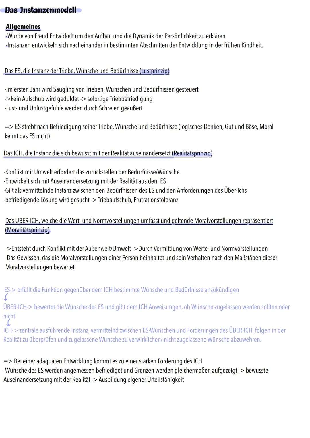 Das Menschenbild nach freud/Grundannahmen
- Das menschliche Verhaten ist psychisch determiniert ->
Der Mensch hat keinen freien Willen, sond