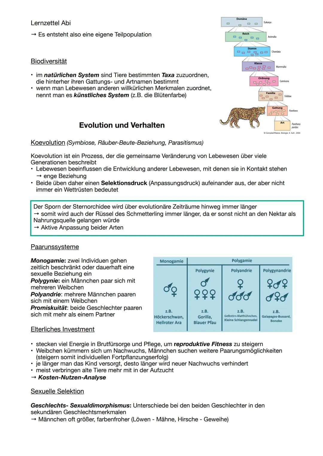 Lernzettel Abi
Darwin
EVOLUTION
Evolutionstheorien
• Reproduktion : Überproduktion von Nachkommen
• Variation: Individuen einer Art untersch