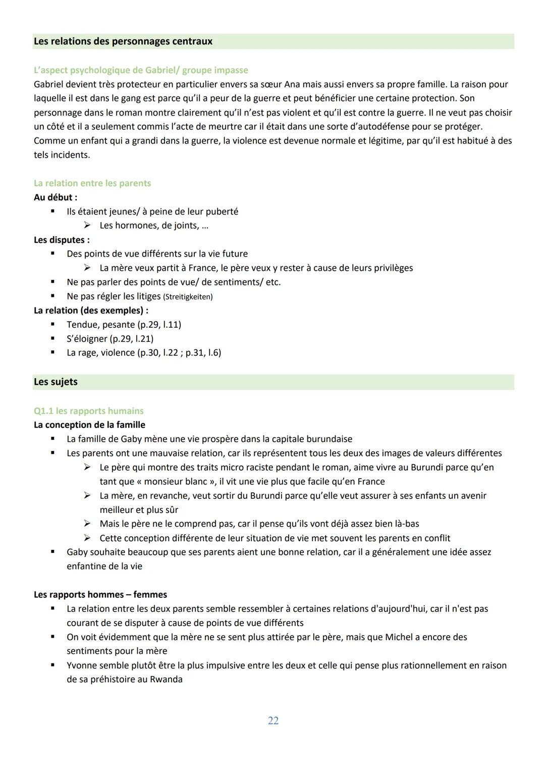 Themenfelder:
Q1.1 Les rapports humains (Menschliche Beziehungen)
Les conceptions de la famille (Familienkonzepte)
Les rapports homme-femme 