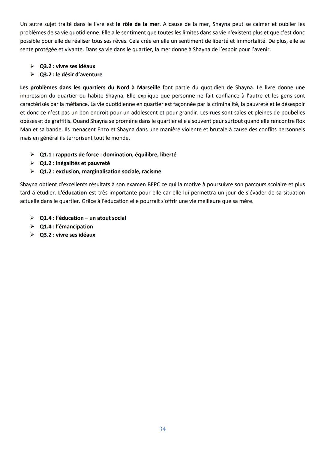 Themenfelder:
Q1.1 Les rapports humains (Menschliche Beziehungen)
Les conceptions de la famille (Familienkonzepte)
Les rapports homme-femme 