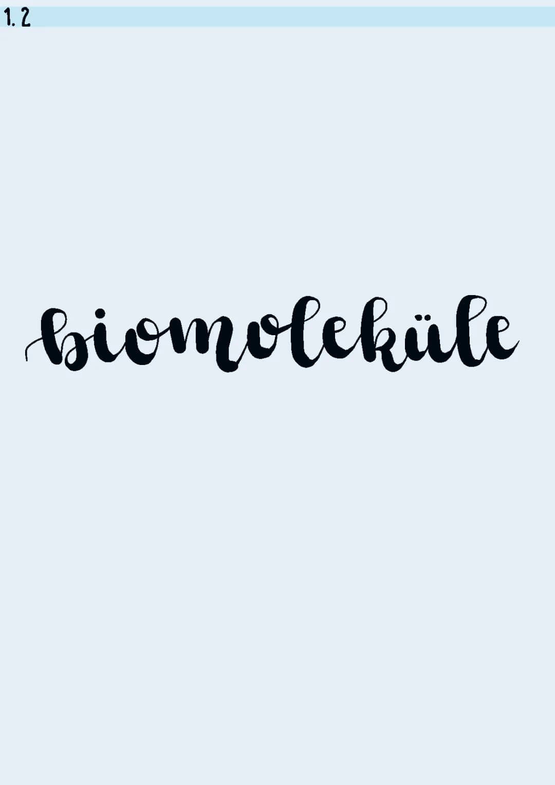 Biomoleküle
