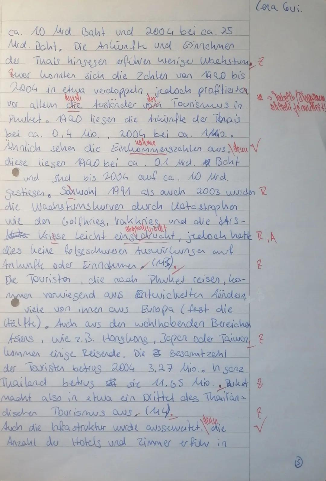 Js. Q1.2
Erdkunde-GK
1.Klausur
Entwicklung durch Tourismus?
- das Bsp. Phuket/Thailand -
Kurs Keller
Aufgaben: 1. Stellen Sie nach einer kur