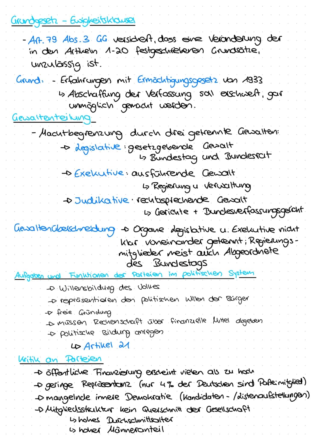 раше
Grundgesetz - Grundreclite
- Art. 1-19 mit den Grundrechten als wichtigsten
Teil des Grundgesetzes
LD grundlegende Freiheits- und Gleic