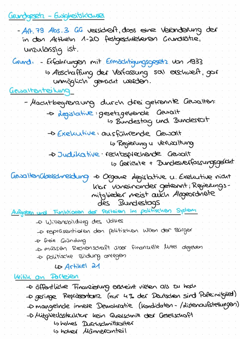 раше
Grundgesetz - Grundreclite
- Art. 1-19 mit den Grundrechten als wichtigsten
Teil des Grundgesetzes
LD grundlegende Freiheits- und Gleic
