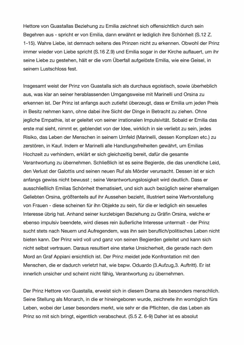 Charakterisierung - Hettore Gonzaga, Prinz von Guastalla
Der Prinz von Guastalla, namens Hettore Gonzaga, stellt eine der Hauptfiguren in
Go