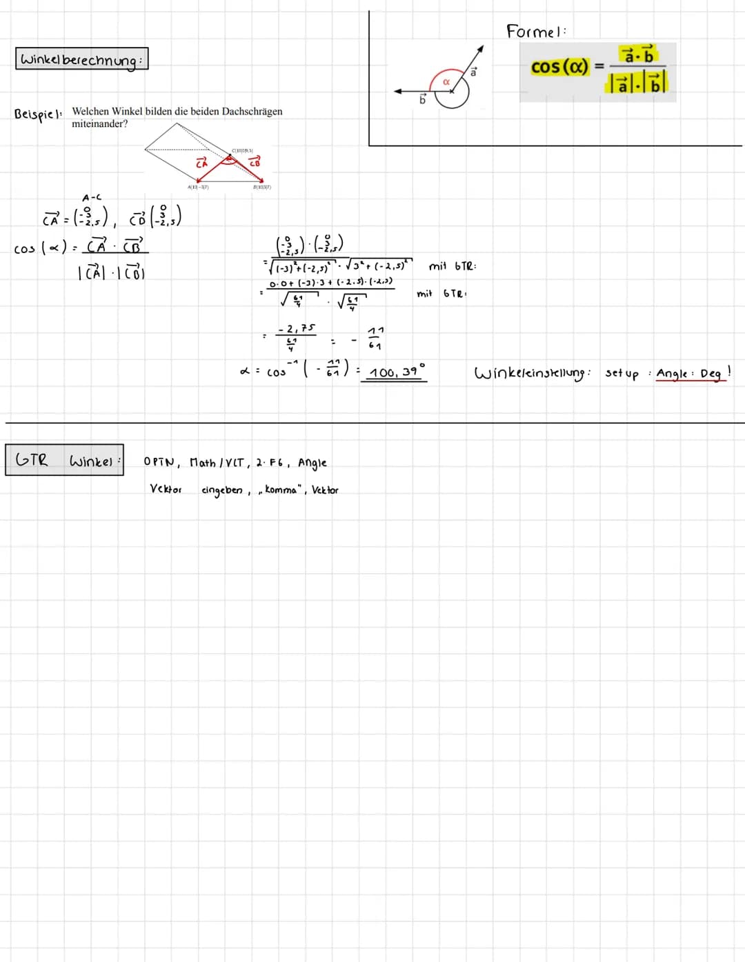 Parametergleichung einer Geraden
9: x² = P² + t ⋅ ²
Geradengleichung erstellen.
OB (3)
B | 1 | 1 | 3) ; D ( - 1 | 5 | 1)
60 = (3) - (1)
(3) 