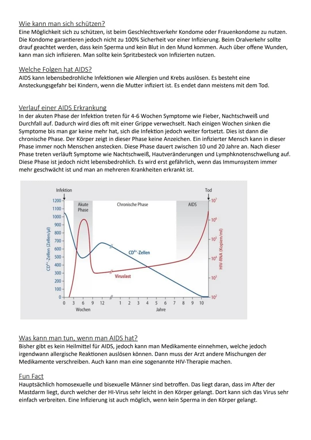 AIDS
Präsentiert von Meggie Handout AIDS
Was ist HIV?
Das Hi-Virus oder anders gesagt HIV bedeutet ,,Humanes Immundefizienz Virus". Das Viru