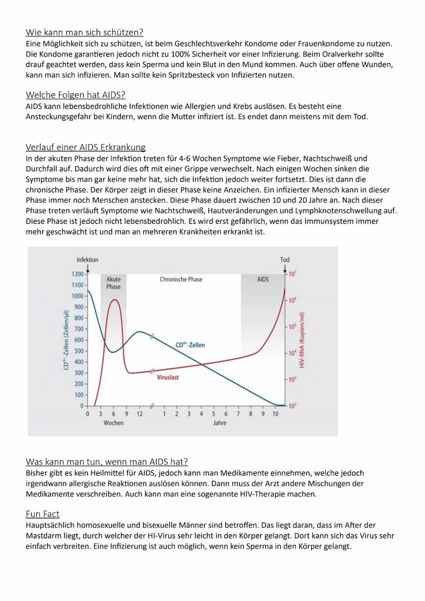 AIDS
Präsentiert von Meggie Handout AIDS
Was ist HIV?
Das Hi-Virus oder anders gesagt HIV bedeutet ,,Humanes Immundefizienz Virus". Das Viru