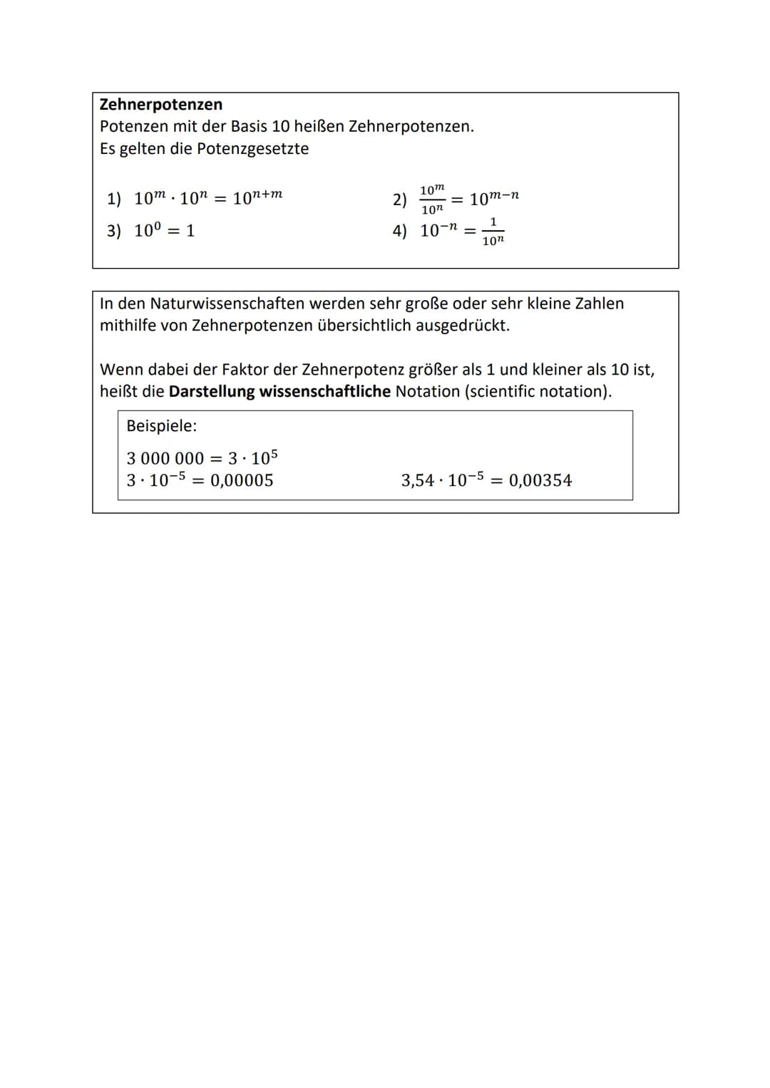 Exponent
Potenzgesetze
34 = 81
Basis
Definition: Ein Produkt aus gleichen Faktoren
kann als Potenz geschrieben werden.
Für alle a; E; R und 