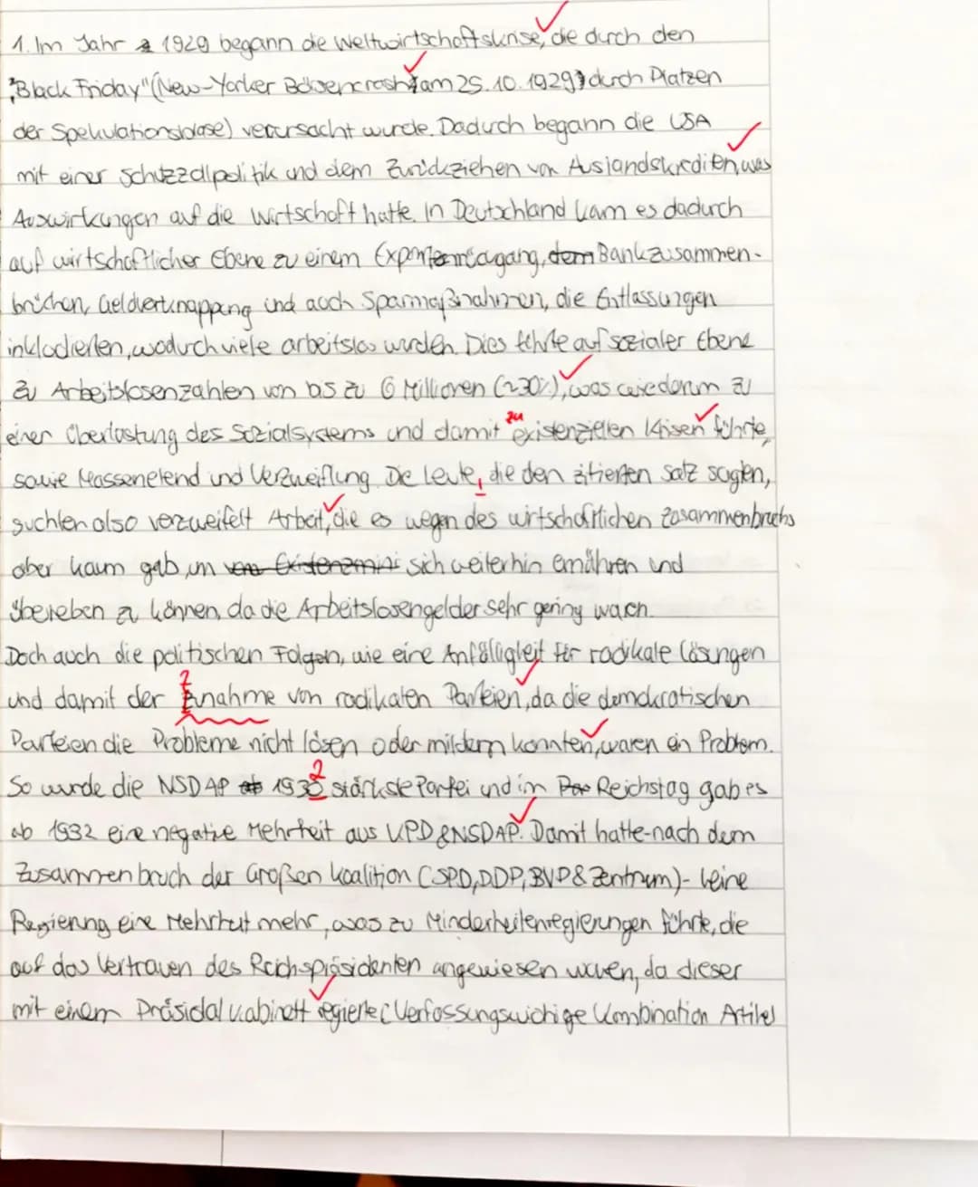 Klausur Weimarer Republik und Nationalsozialismus
