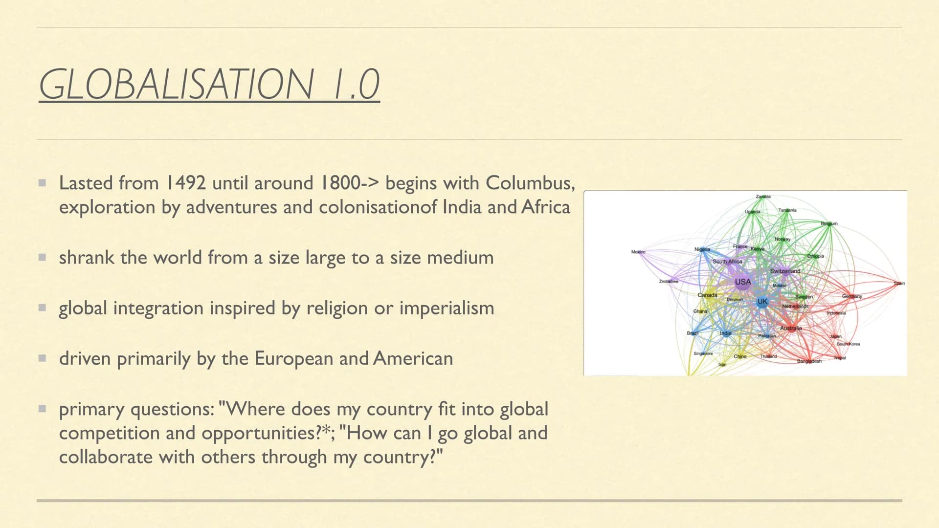 GLOBALISATION
Anisa Bilal, Judi
0 CHRONOLOGICAL STRUCTURE
■ Definition of Globalisation
▪ Historical periods & Background
Different sectors 