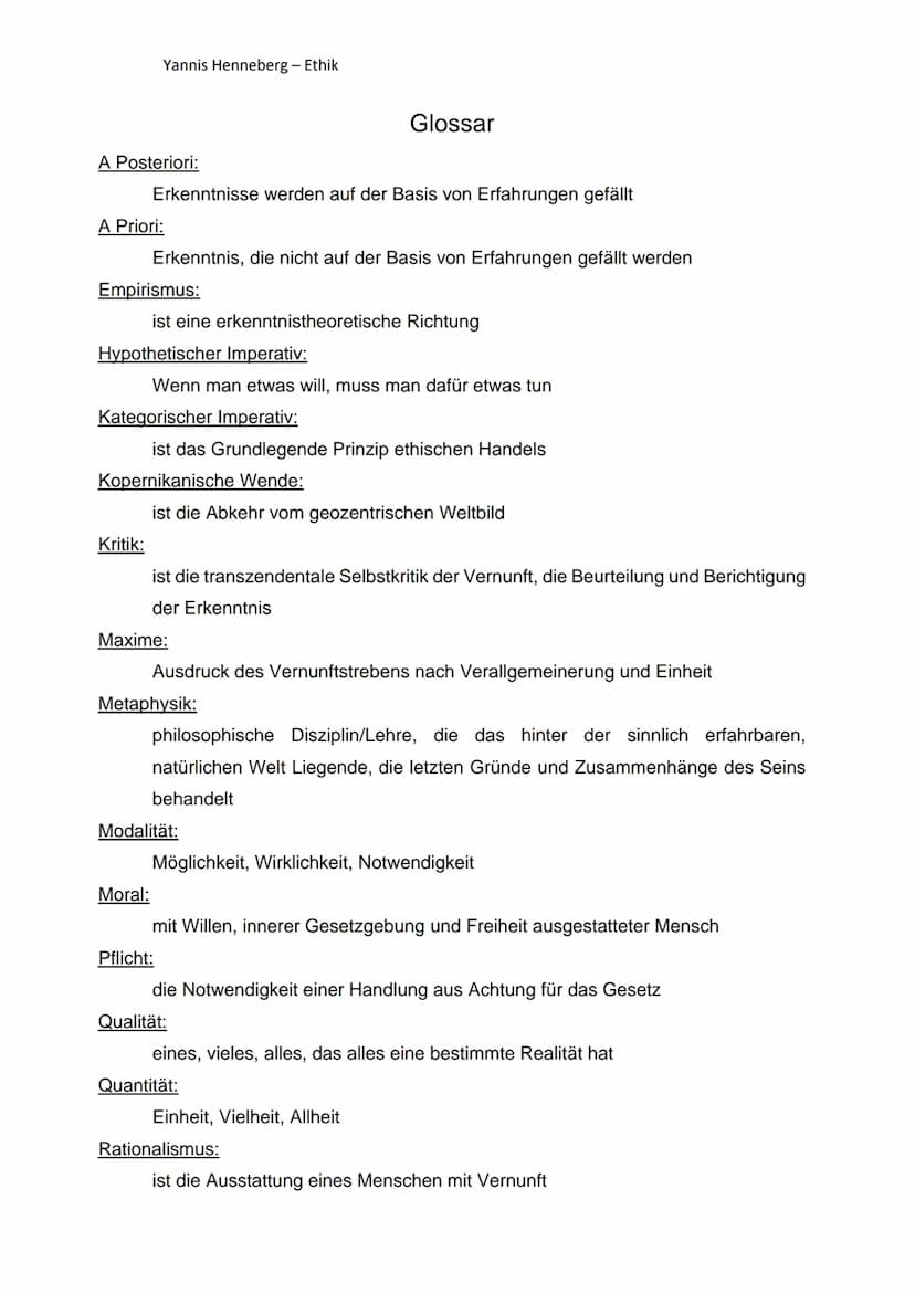 Leben:
●
Immanuel Kant ist einer der bedeutendsten und einflussreichsten deutschen
Philosophen, welcher das Denken vieler Menschen beeinflus