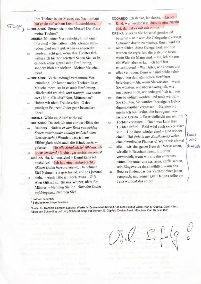 4. Kursarbeit Gk-D₁+3/SWF/RNK Jgst. 12
Frage
Frage
1 Untersuchen Sie zunächst die Gestaltung des Dialogs, indem Sie auf die Gesprächssituati