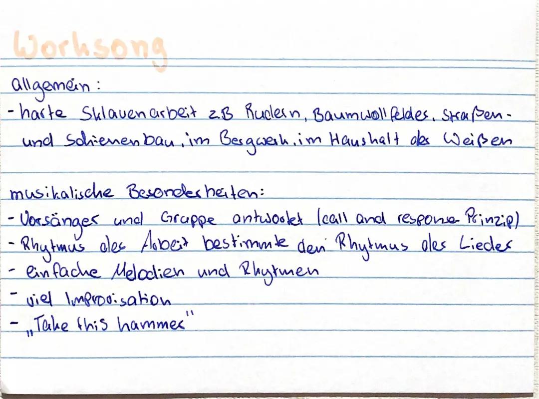 Worksongs, Spirituals, Blues und Ragtime: Die Geschichte einfach erklärt