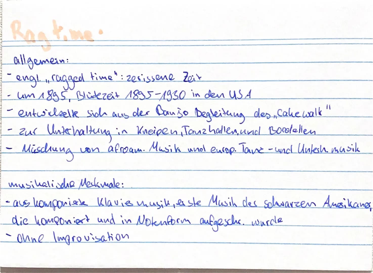 Worksong
allgemein:
- harte Sklavenarbeit z.B Rudern, Baumwoll feldes. Straßen-
und Schienen bau, im Bergwerk, im Haushalt der Weißen
musika