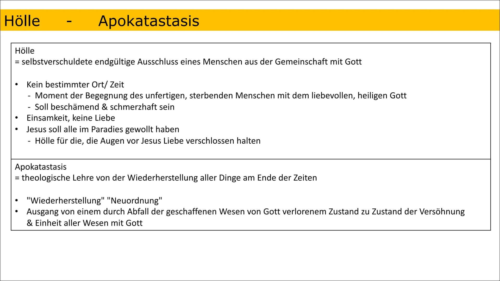 Reich Gottes-Botschaft
Anspruch Jesu
Beginn Reich Gottes durch das Wirken Jesu
●
●
●
●
●
Fortführung durch nächstenliebendes Handeln
Vollend