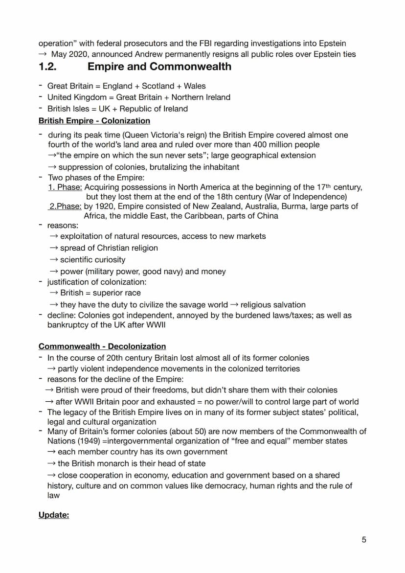 Abitur: Englisch
Themenübersicht
1. Great Britain
1.1.
1.2.
1.3.
1.4.
1.5.
The British Monarchy
Empire and Commonwealth
Multicultural Britai