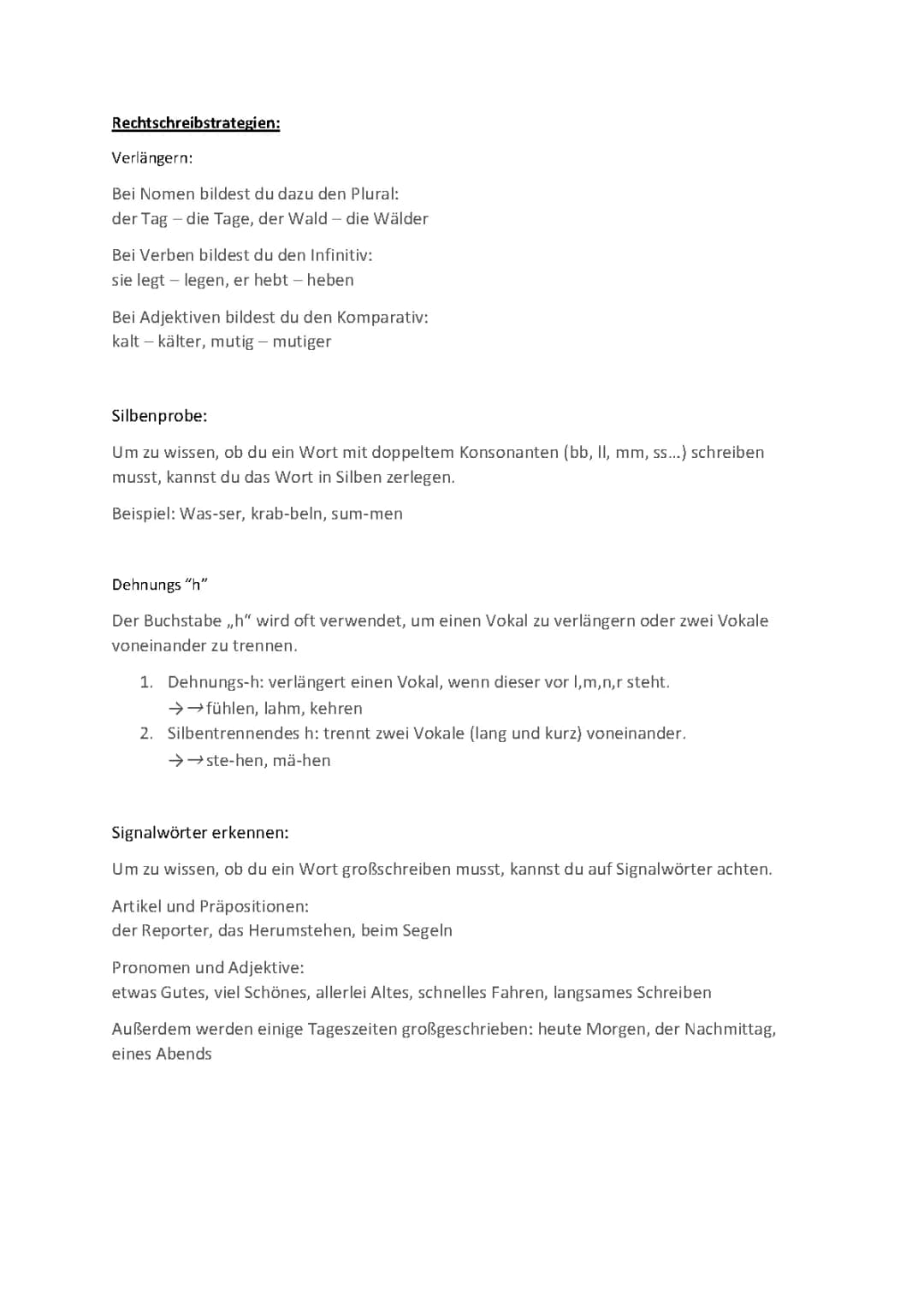 Rechtschreibstrategien
