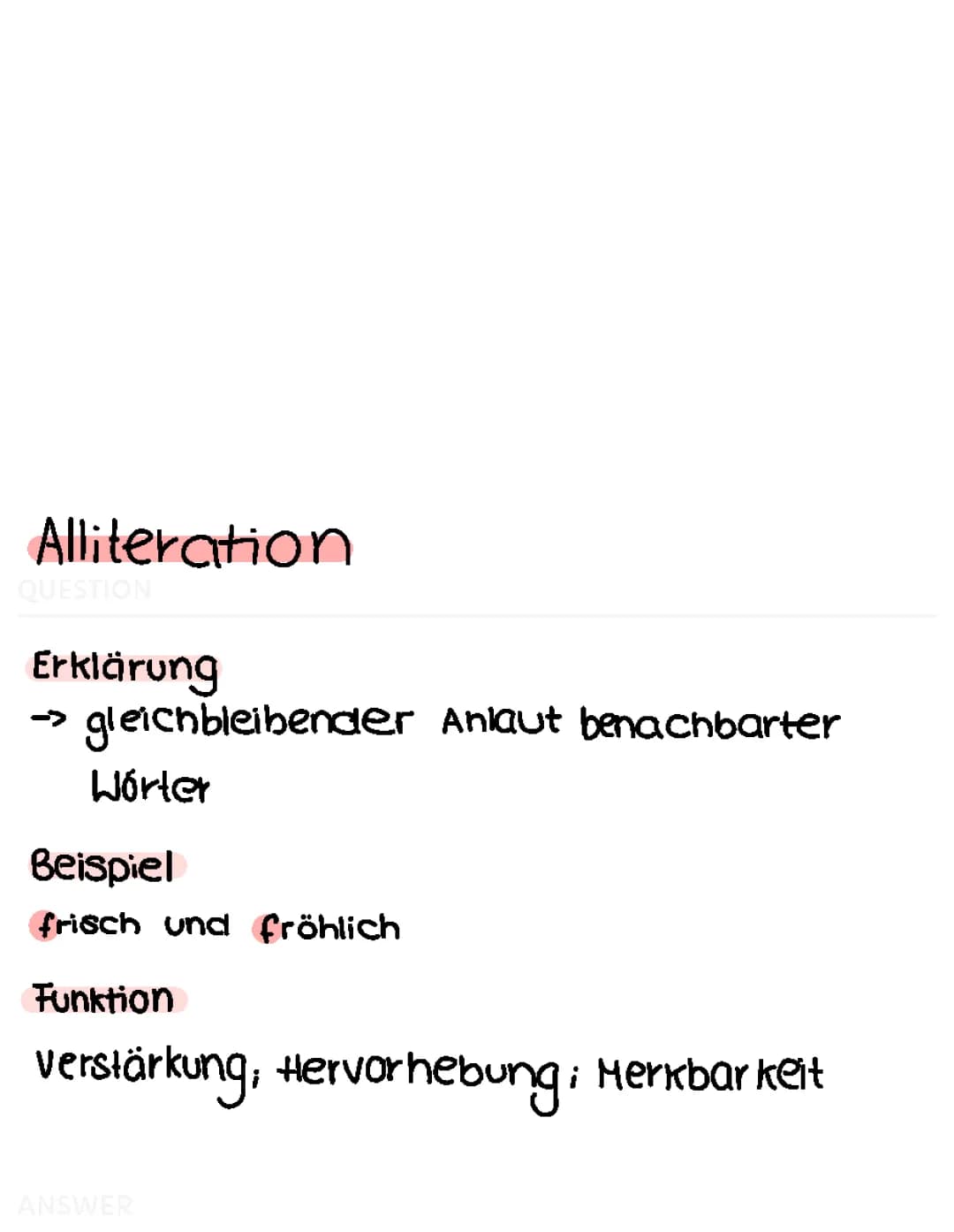 Stilmittel / Sprachliche Mittel 