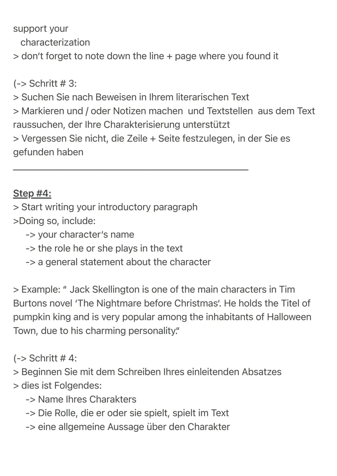 How to write a
characterization? ✓
Why analyze a character?
> analyzing characters in a piece of literature gives you a better
understanding