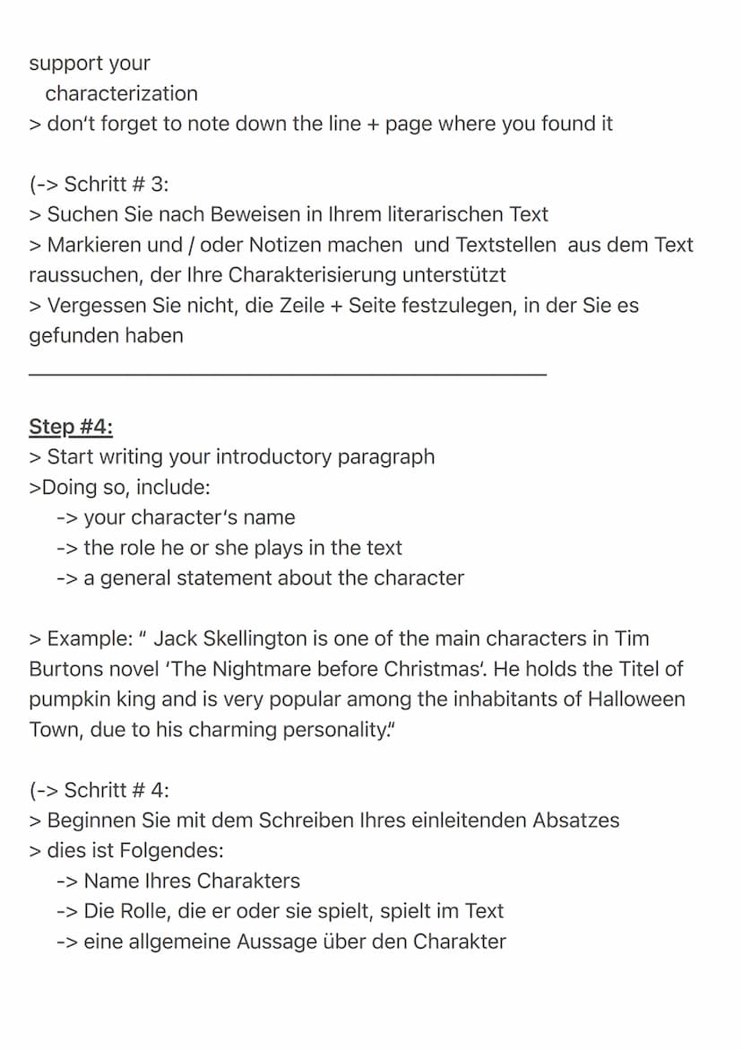 How to write a
characterization? ✓
Why analyze a character?
> analyzing characters in a piece of literature gives you a better
understanding