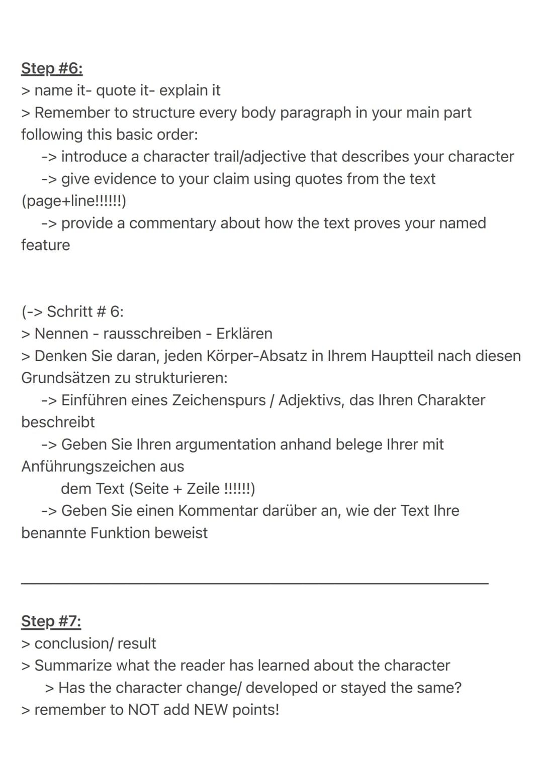 How to write a
characterization? ✓
Why analyze a character?
> analyzing characters in a piece of literature gives you a better
understanding