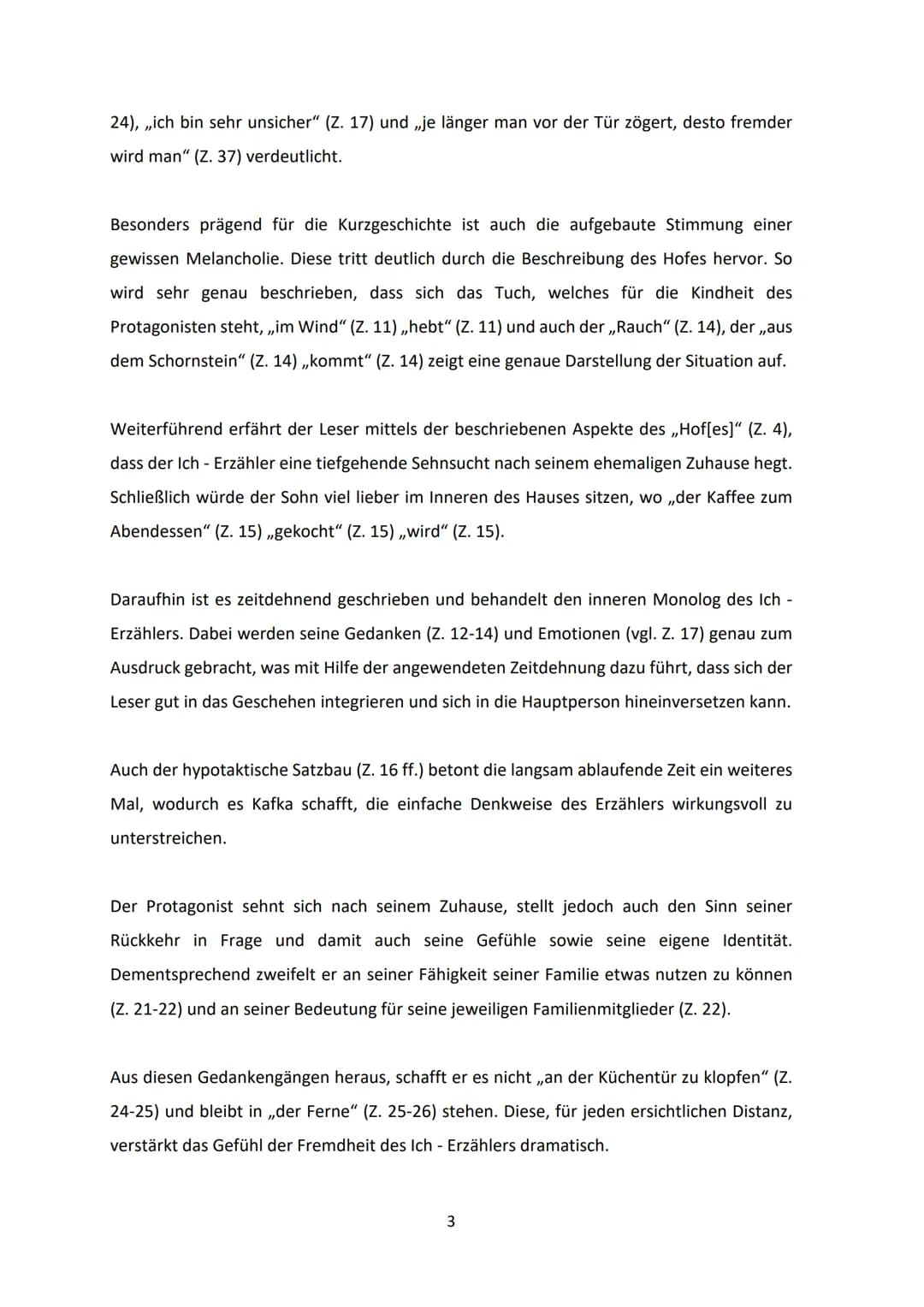 Heimkehr: Franz Kafka - Interpretation
Die Parabel ,,Heimkehr" von Franz Kafka wurde 1920 veröffentlicht und handelt von der
Rückkehr eines 