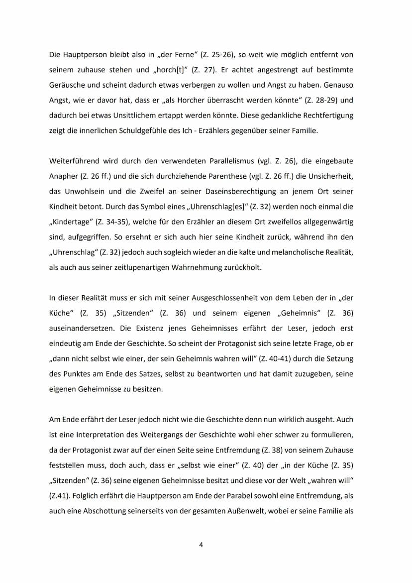 Heimkehr: Franz Kafka - Interpretation
Die Parabel ,,Heimkehr" von Franz Kafka wurde 1920 veröffentlicht und handelt von der
Rückkehr eines 