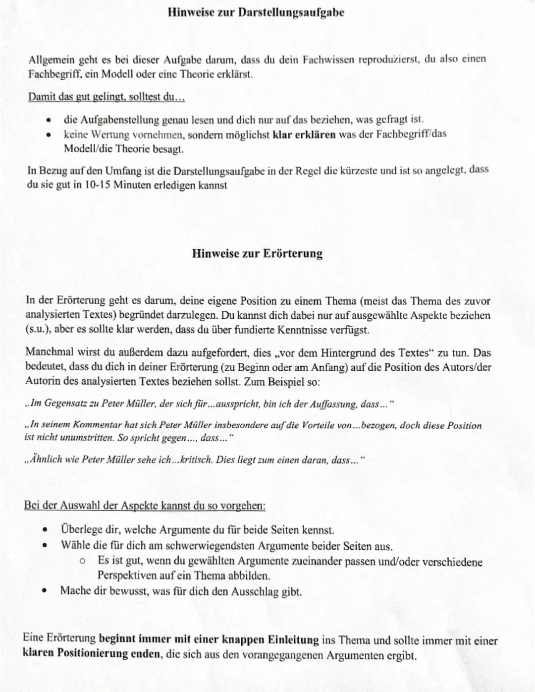 ERÖRTERUNG im Fach
Sozialwissenschaften
Diskussion von Pro- und Kontra-
Argumenten (AFB III)
Einleitung:
- Kurz und knapp die Frage vorstell