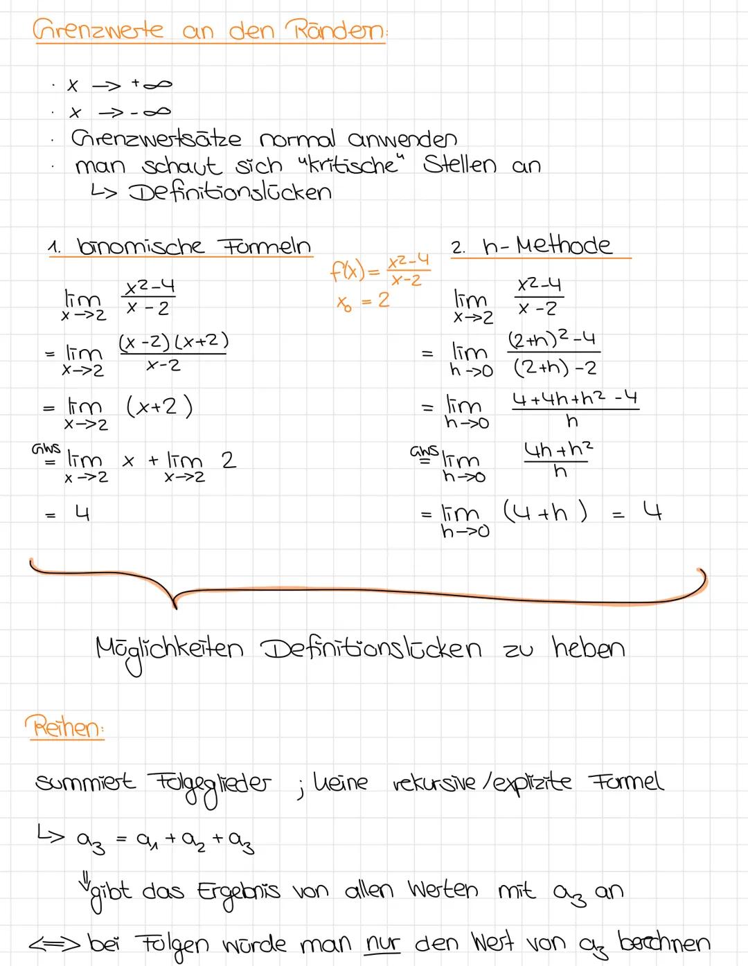 M A T H E 22 11.2021

1. Folgen + Eigenschaften
2. Reihen + Eigenschaften
3. Grenzwerte + Grenzwertsätze
4. Konvergenz geometrischer Folgen 