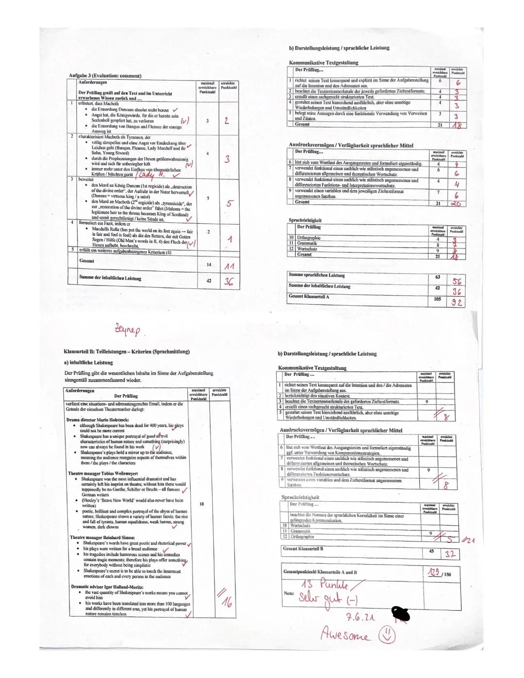 Name:
zeynep
Q1.2 E1/E2
2nd paper
2nd June, 2021
READING AND WRITING/MEDIATION
Part. Reading and writing
Text: William Shakespeare, Macbeth,