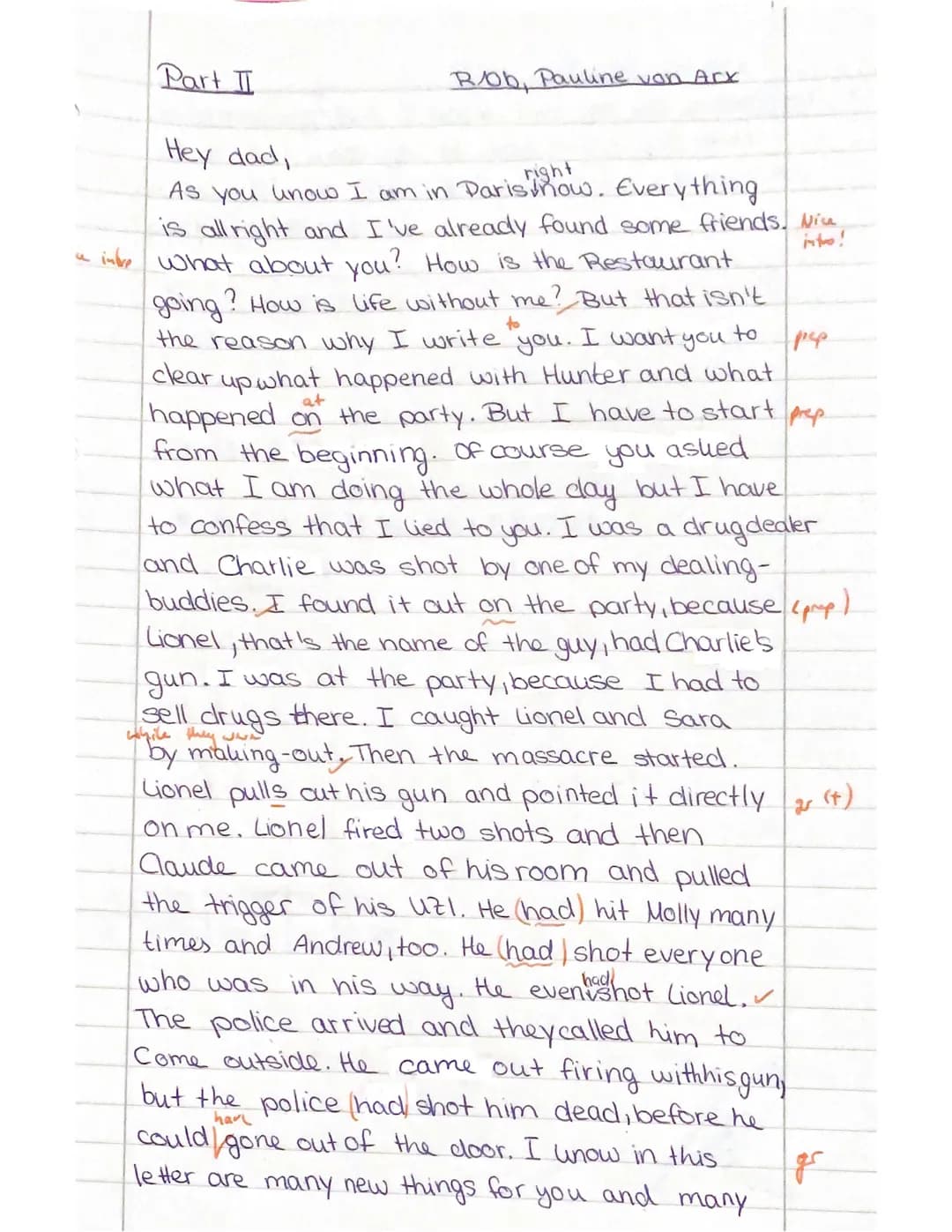 Class Test 3, English
Pauline von Arx
Text: Nick McDonell, Twelve (2002)
Assignments:
Part I:
1.
What is a flat character? Explain and give 