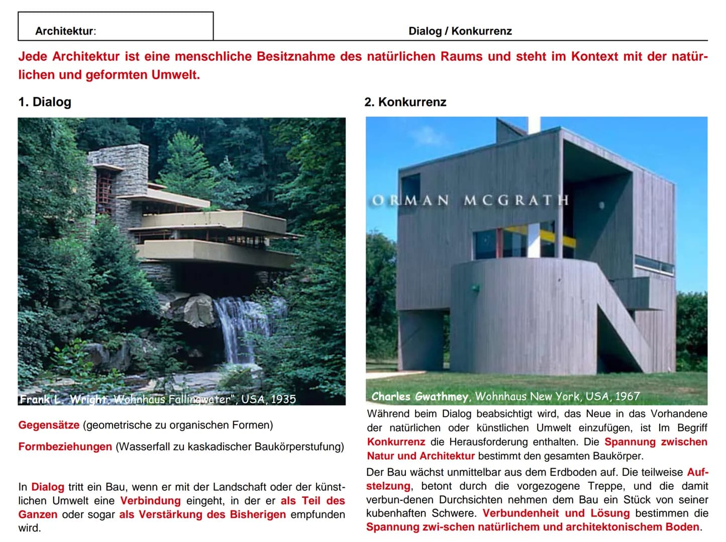 ↑
Architektur:
Architektur
Raum
Technische Mittel
Einführung
Architektur ist die Umschließung eines Raumes mit technischen Mitteln.
Die Umsc
