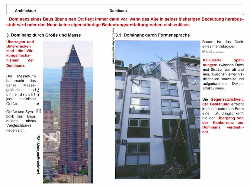 ↑
Architektur:
Architektur
Raum
Technische Mittel
Einführung
Architektur ist die Umschließung eines Raumes mit technischen Mitteln.
Die Umsc