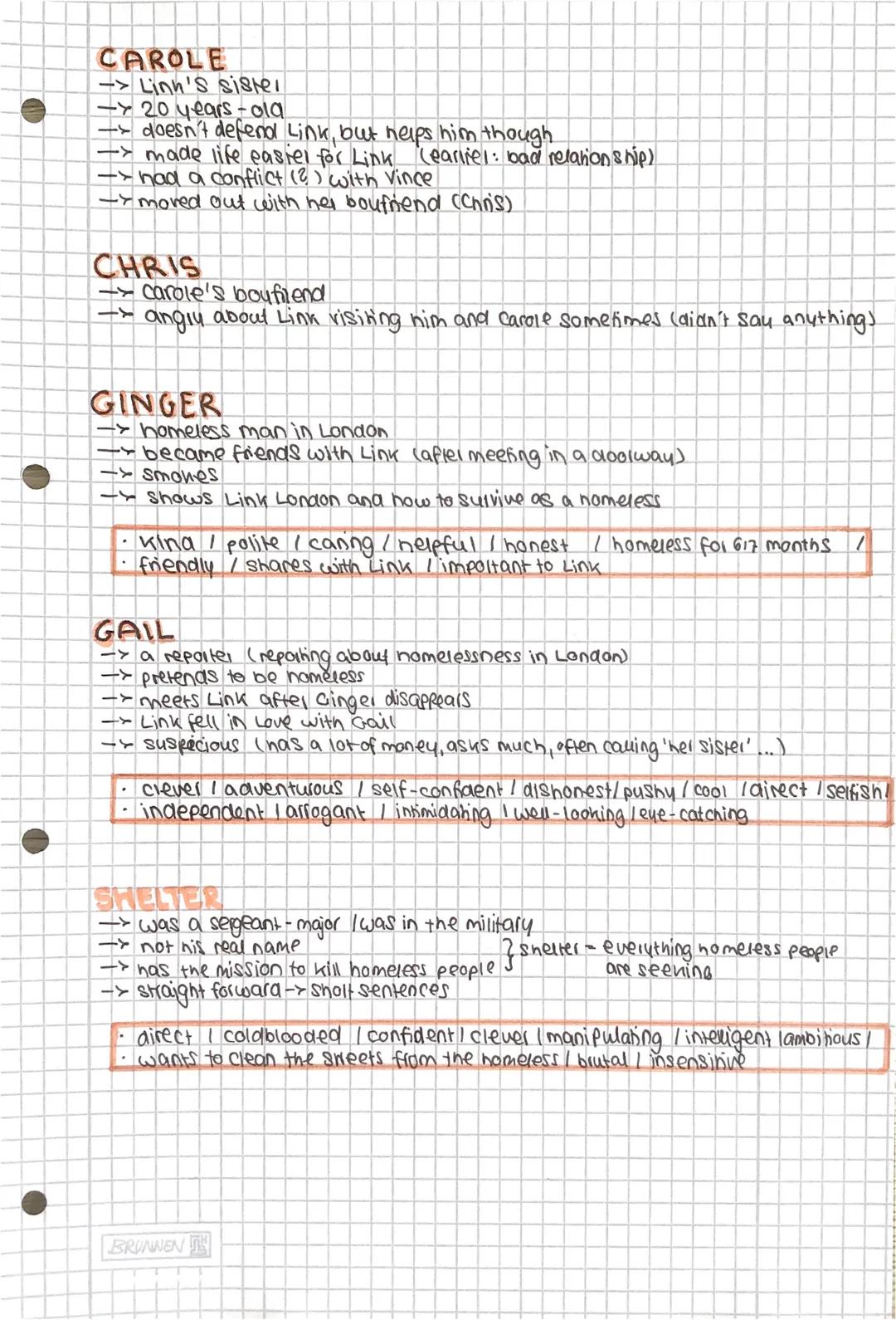 # CHARACTERS-STONE COLD

BY ROBERT SWINDELLS

LINK

-> protagonist / main character

-> not his real name

-> 16 years aια

-born on March 2