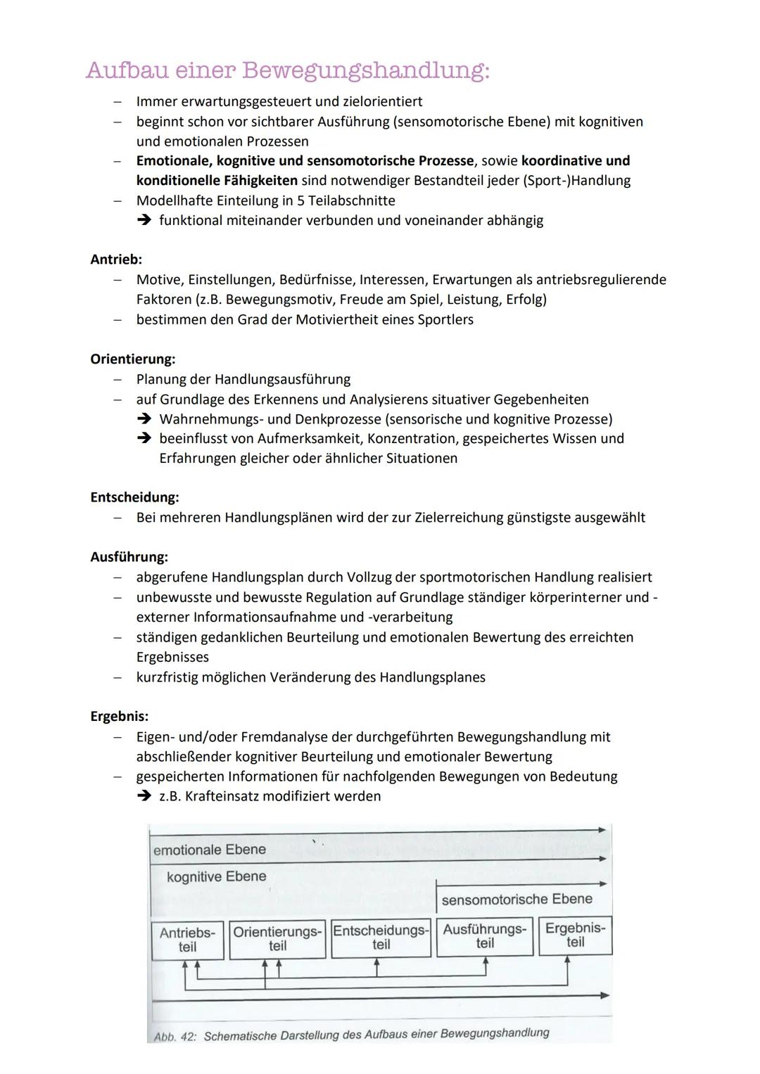# Bewegungslernen und Taktiktraining

Grundlagen motorischen Lernens:

Lernen: die individuelle Anpassung an Bedingungen durch das Gedächtni