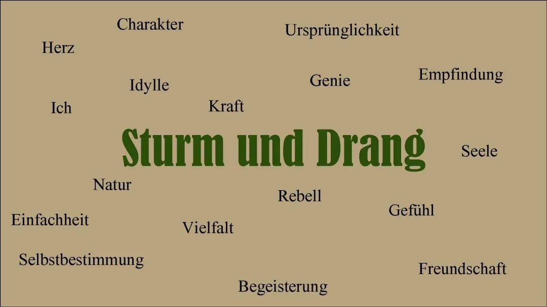 Sturm und Drang: Referat für die Klasse 10 – Die Epoche und ihre Merkmale