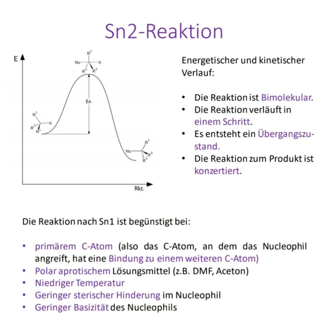 R¹
R³
xo
Sn1-Reaktion
R¹.
Summe
R3
Nu
Nu
R¹
Cat
R¹
+ Nu
R² 50%
R³
R³
Nu
R² 50%
Schritt 1:
Die Abgangsgruppe x verlässt das Molekül. Es entst