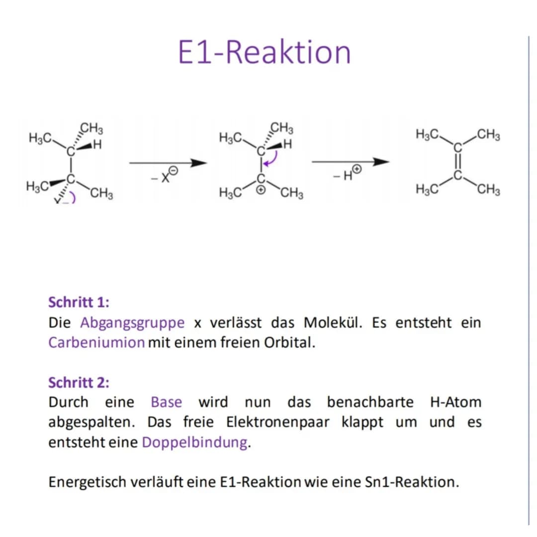 R¹
R³
xo
Sn1-Reaktion
R¹.
Summe
R3
Nu
Nu
R¹
Cat
R¹
+ Nu
R² 50%
R³
R³
Nu
R² 50%
Schritt 1:
Die Abgangsgruppe x verlässt das Molekül. Es entst