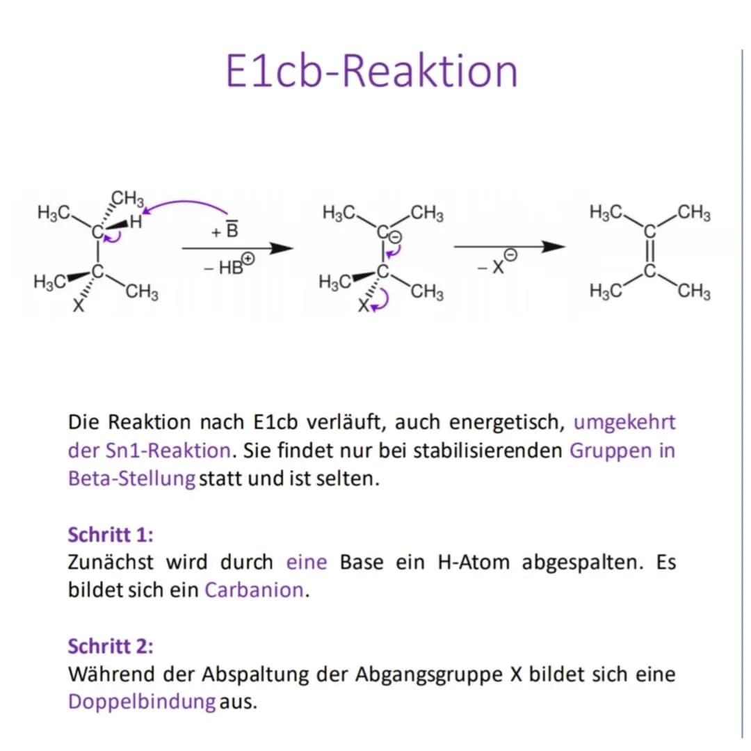 R¹
R³
xo
Sn1-Reaktion
R¹.
Summe
R3
Nu
Nu
R¹
Cat
R¹
+ Nu
R² 50%
R³
R³
Nu
R² 50%
Schritt 1:
Die Abgangsgruppe x verlässt das Molekül. Es entst