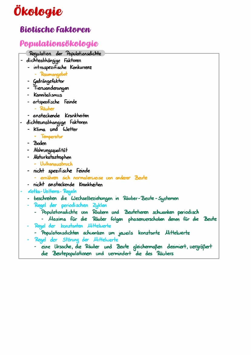 Ökologie
Biotische Faktoren
Populationsökologie
Population
Gruppe von Individuen einer Art
leben als Fortpflanzungsgesellschaft
in einem bes