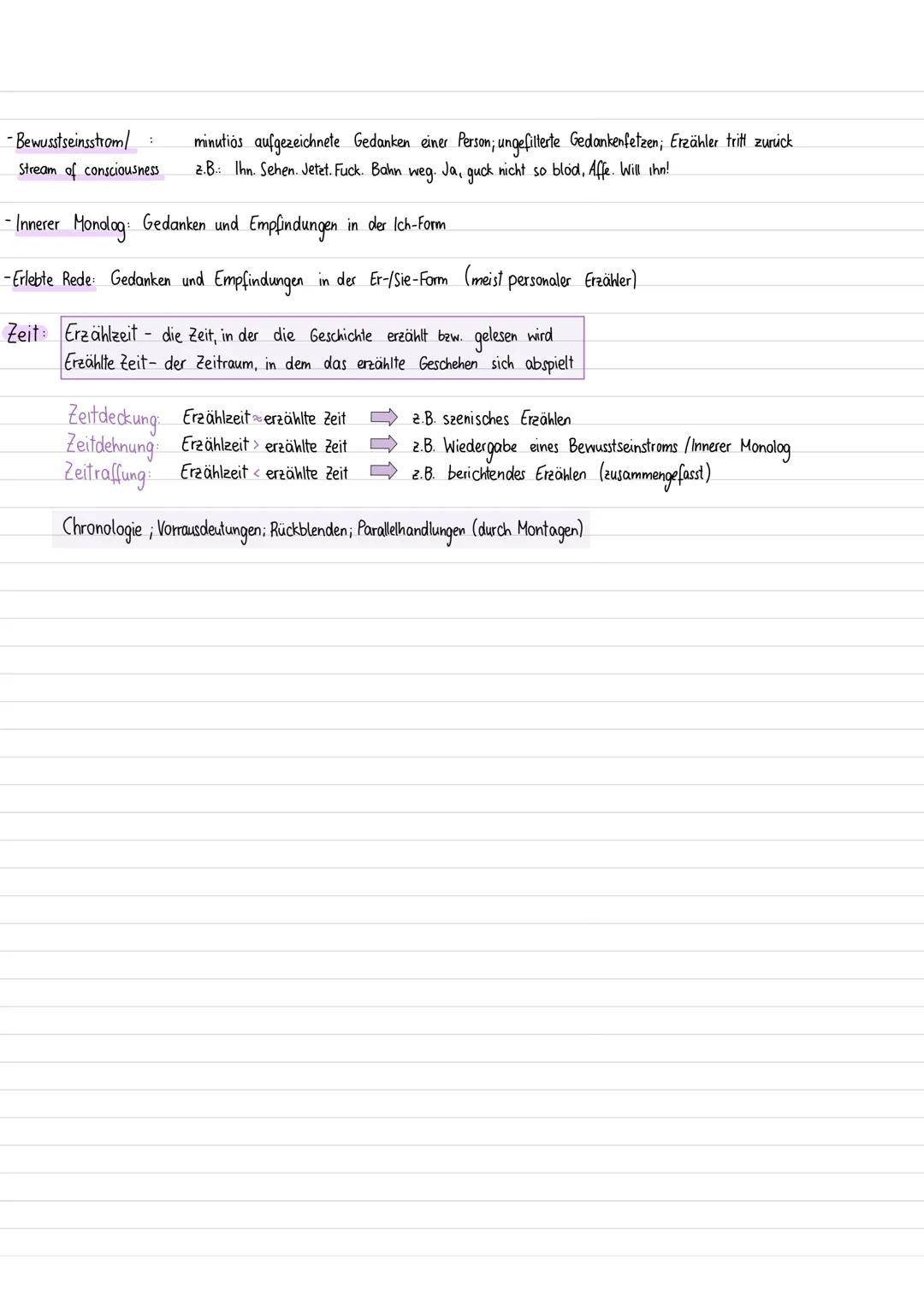 Die epische Ursituation
reales
Geschehen
Der Erzähler /die Erzählerin:
-fiktiv, vom Autor erfunden
- präsentiert die Geschichte
Erzählform:
