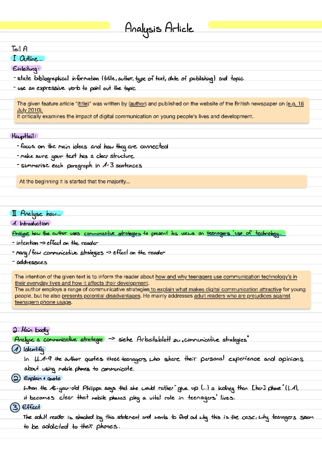 How to Write an Analysis: Easy Textanalyse and Kommunikationsstrategie Tips
