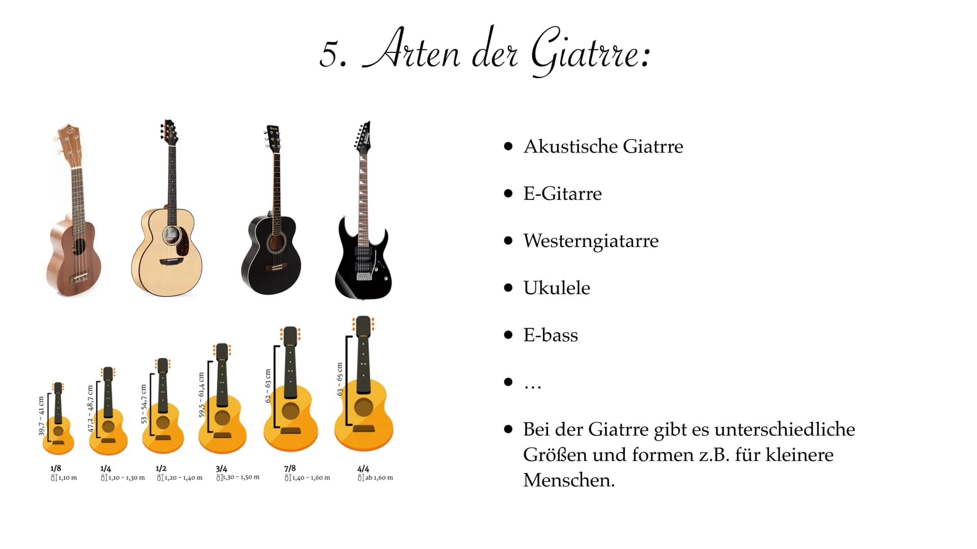Ich hab mich dafür entschieden die Gitarre zu Präsentieren, weil ich selber schon seit ca.4 Jahren
Gitarre spiele und es mir sehr Spaß macht